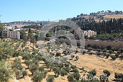 The Kidron Valley in Jerusalem, Israel Stock Photo